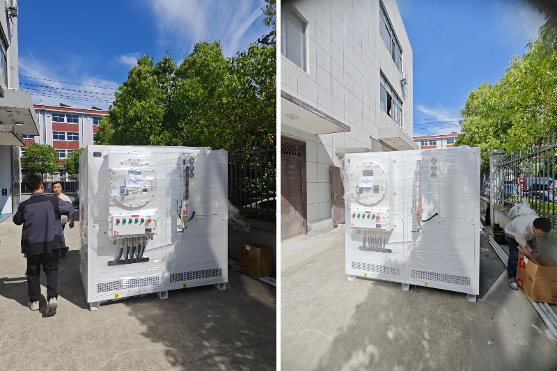 上海某化工公司采購(gòu)的50℃~300℃防爆加熱控溫裝置出廠發(fā)貨 圖2